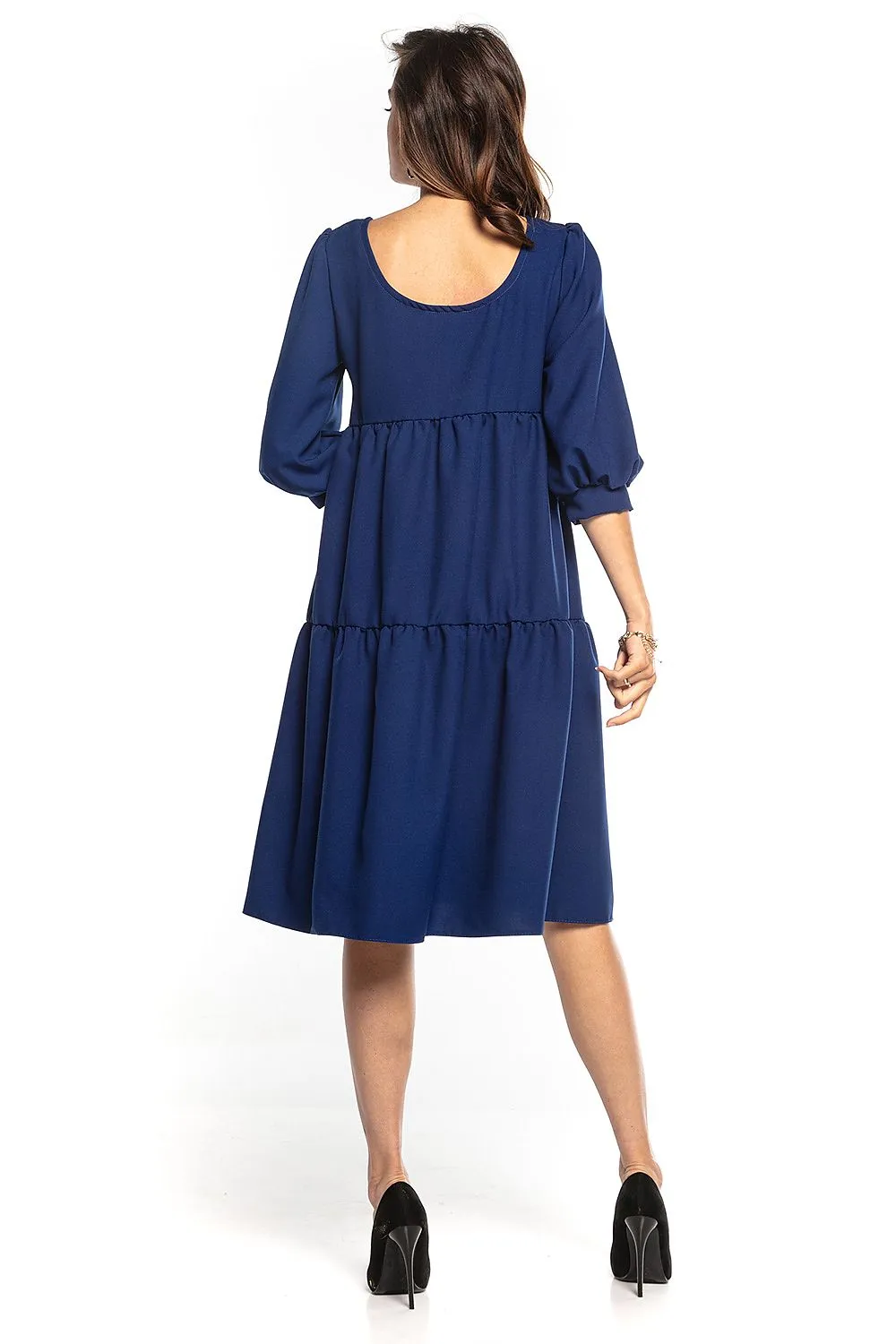 Bouffant Sleeve Flared Daydress