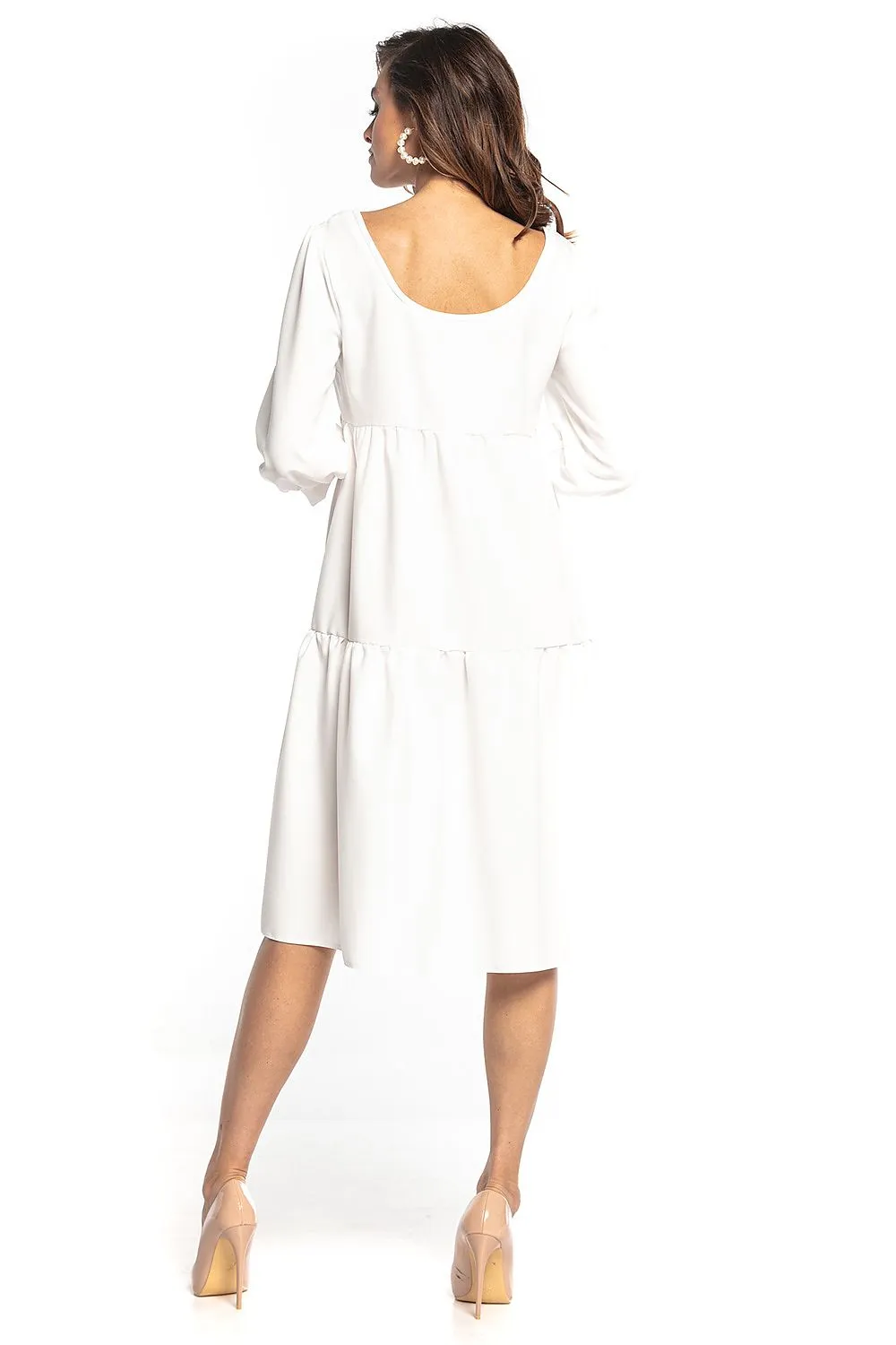 Bouffant Sleeve Flared Daydress