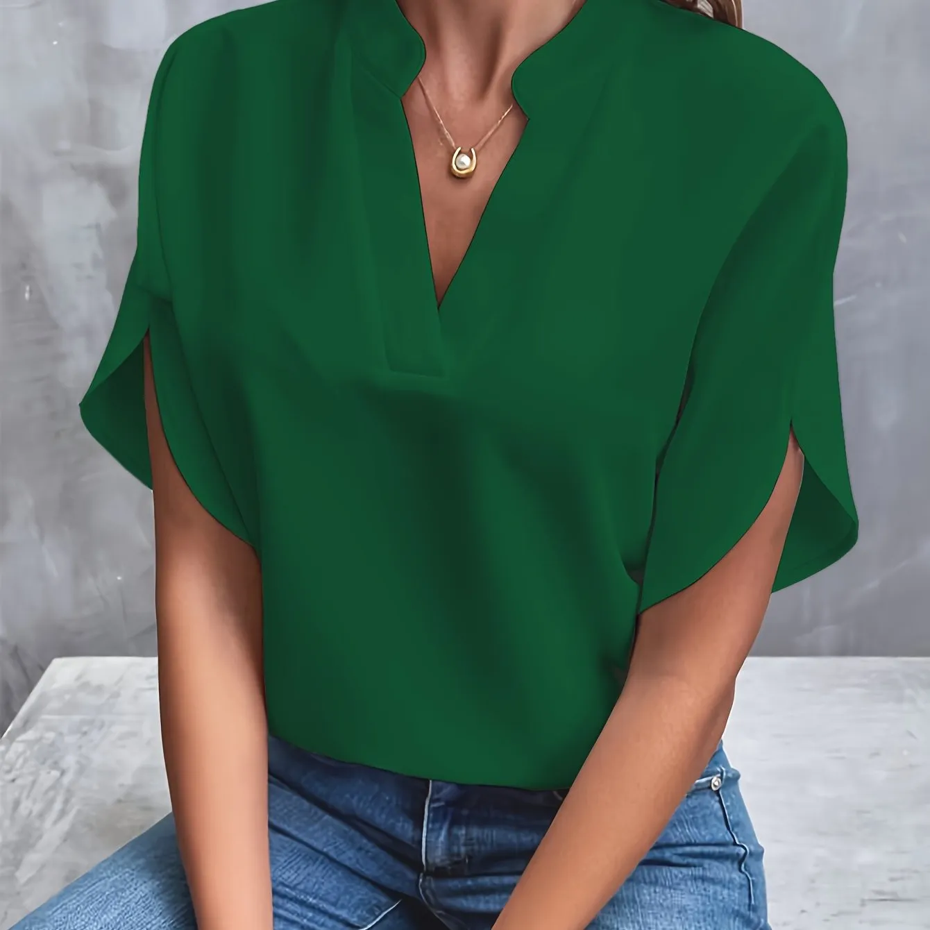 Brockwell® | Flared Sleeve Blouse
