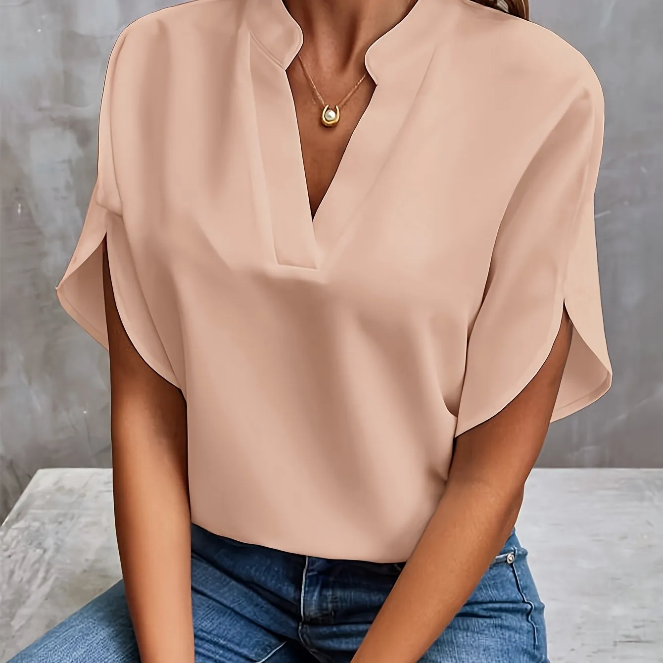 Brockwell® | Flared Sleeve Blouse