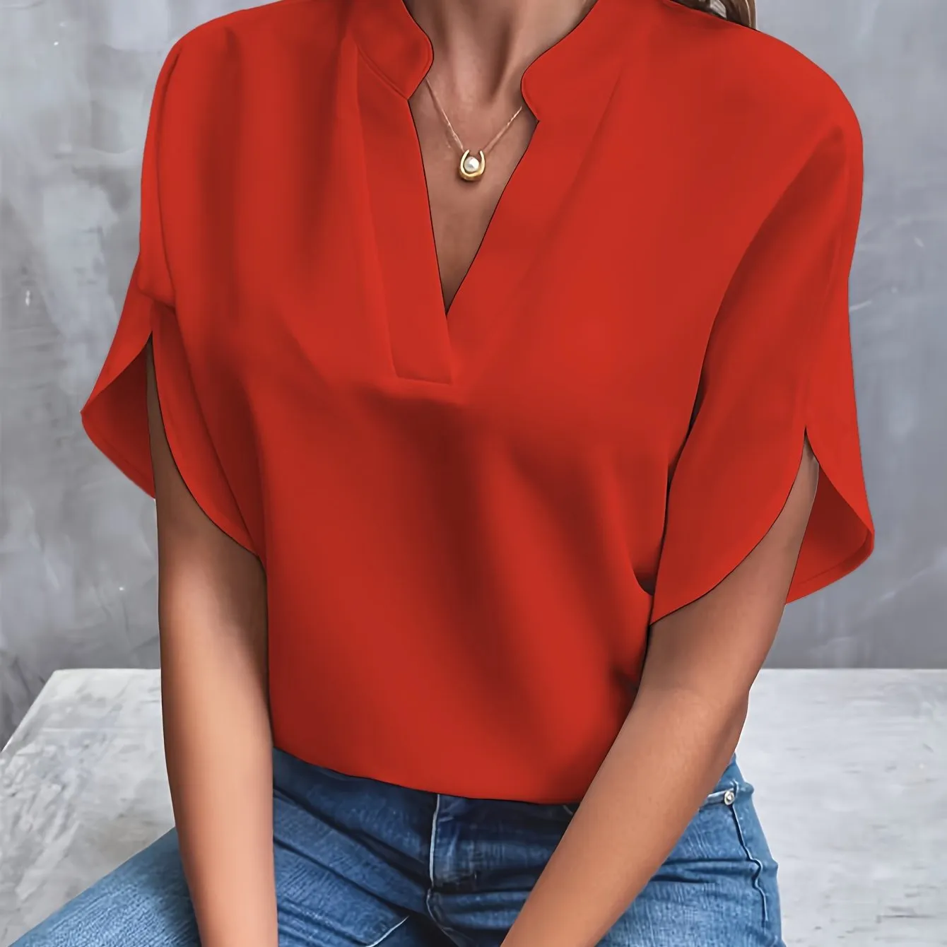 Brockwell® | Flared Sleeve Blouse
