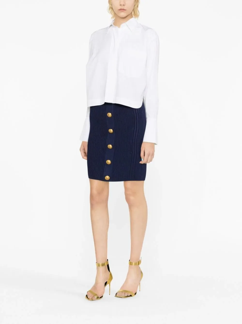 Cable-Knit Pencil Skirt