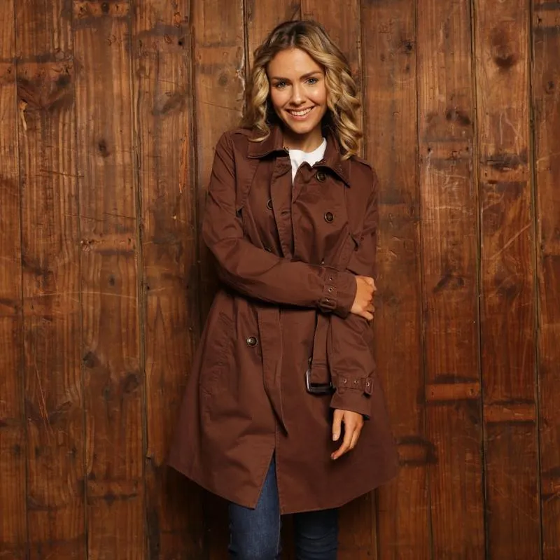 Cape Quarter Trench Coat III - Choc