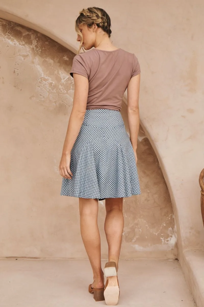 Chameleon Reversible Skirt - Bluebell & Enoki