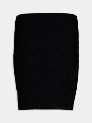 Chic Textured Pencil Skirt