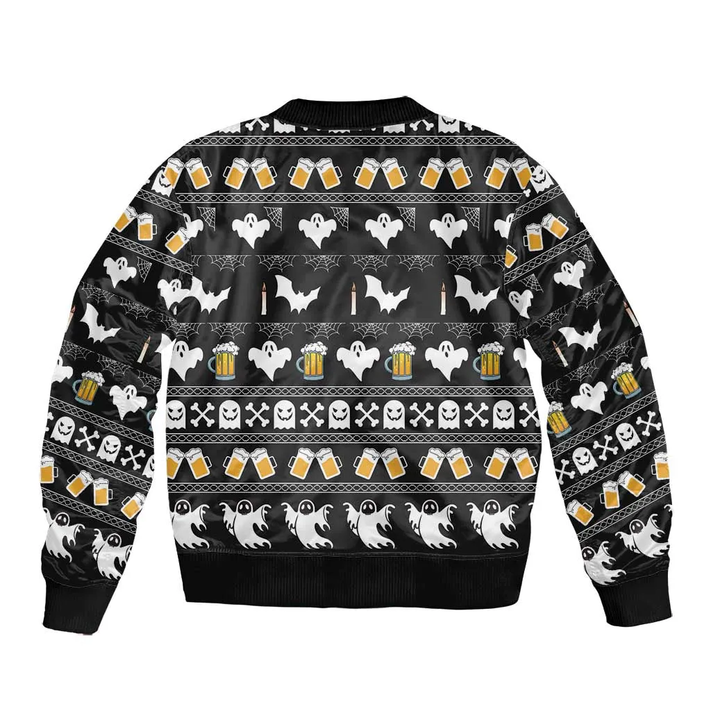 Christmas Africa Boo Beer Bomber Jacket I'm Just Here For The Boss DT03