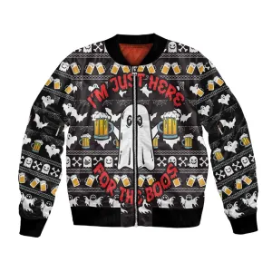 Christmas Africa Boo Beer Bomber Jacket I'm Just Here For The Boss DT03
