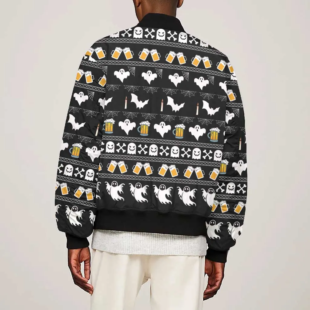 Christmas Africa Boo Beer Bomber Jacket I'm Just Here For The Boss DT03