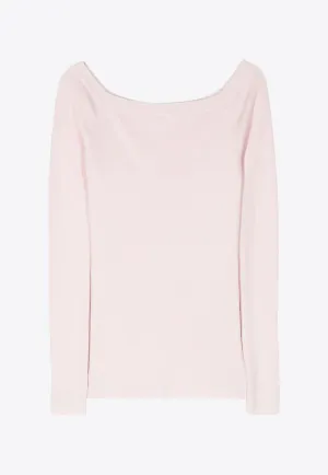 Cipria Fine Ribbed Sweater