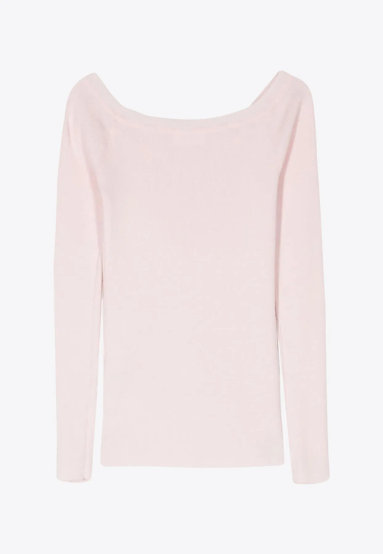Cipria Fine Ribbed Sweater