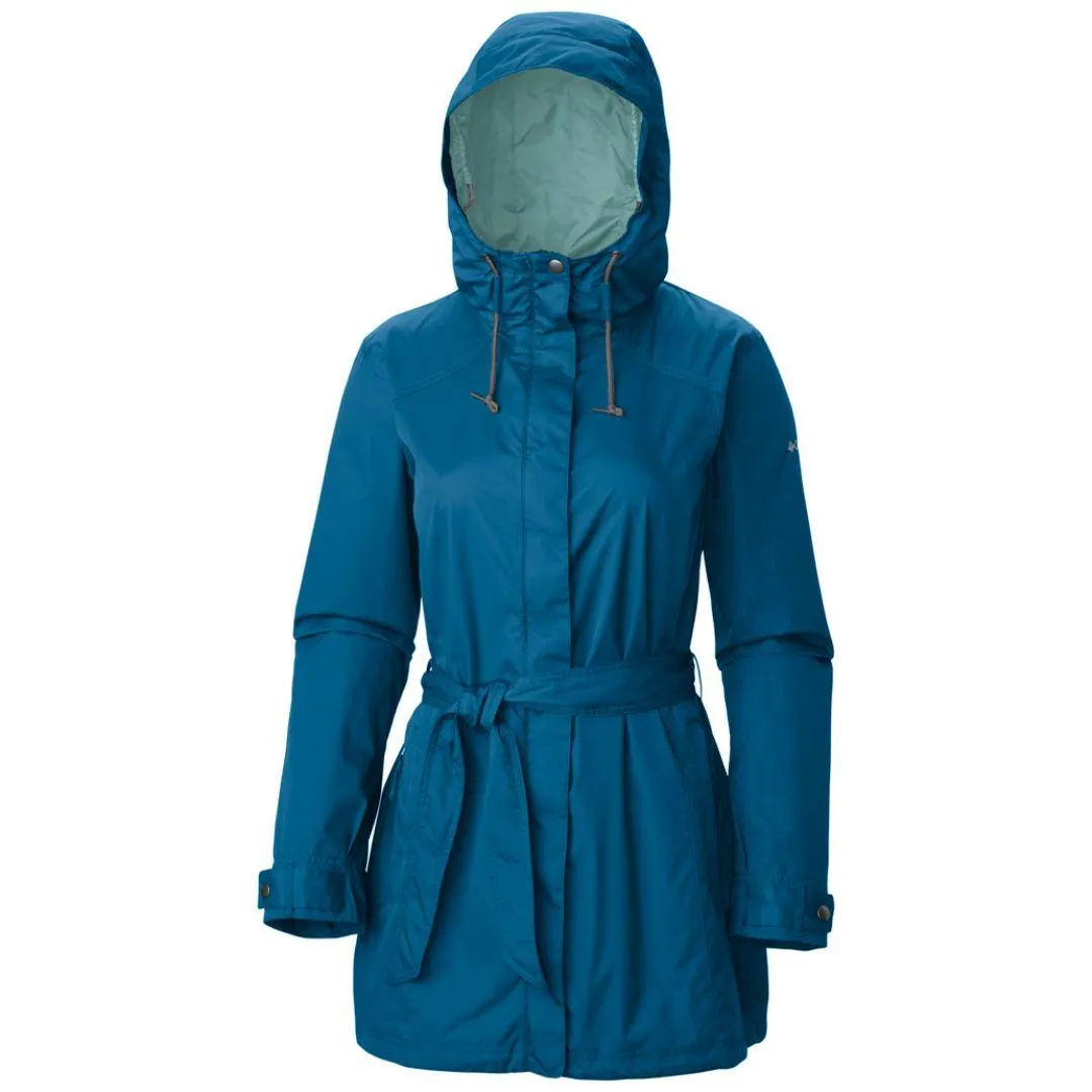 Columbia Women Blue Pardon My Trench Rain Jacket