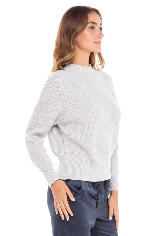 Cotton/Cashmere Mock Neck Sweaters