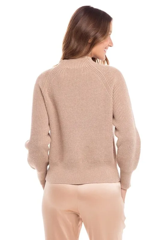 Cotton/Cashmere Mock Neck Sweaters