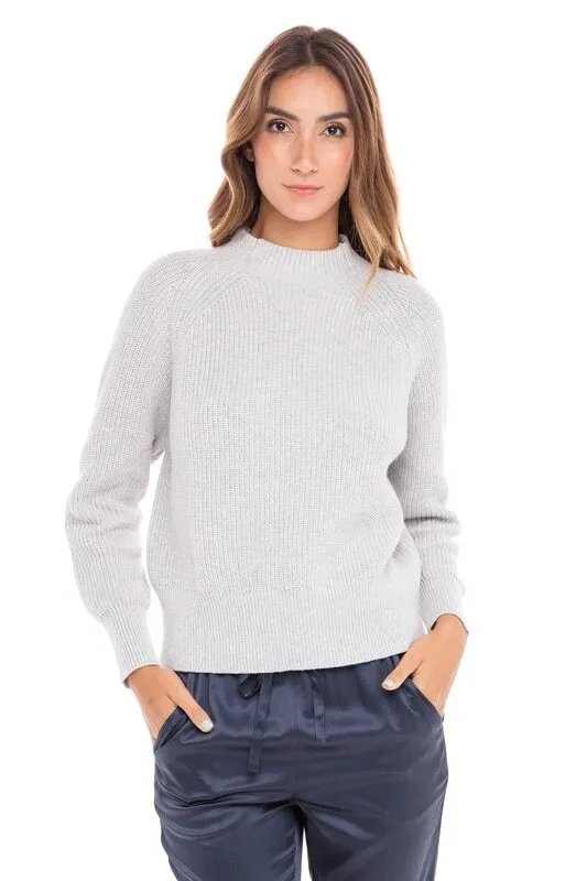 Cotton/Cashmere Mock Neck Sweaters