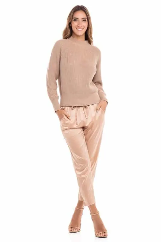 Cotton/Cashmere Mock Neck Sweaters