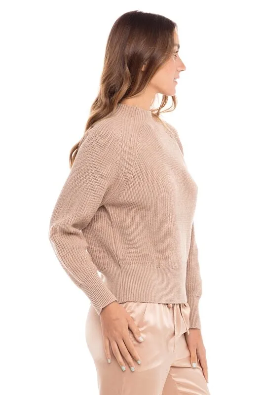 Cotton/Cashmere Mock Neck Sweaters