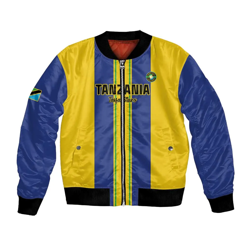 Custom Afro Tanzania Football Bomber Jacket We Are Champions LT15