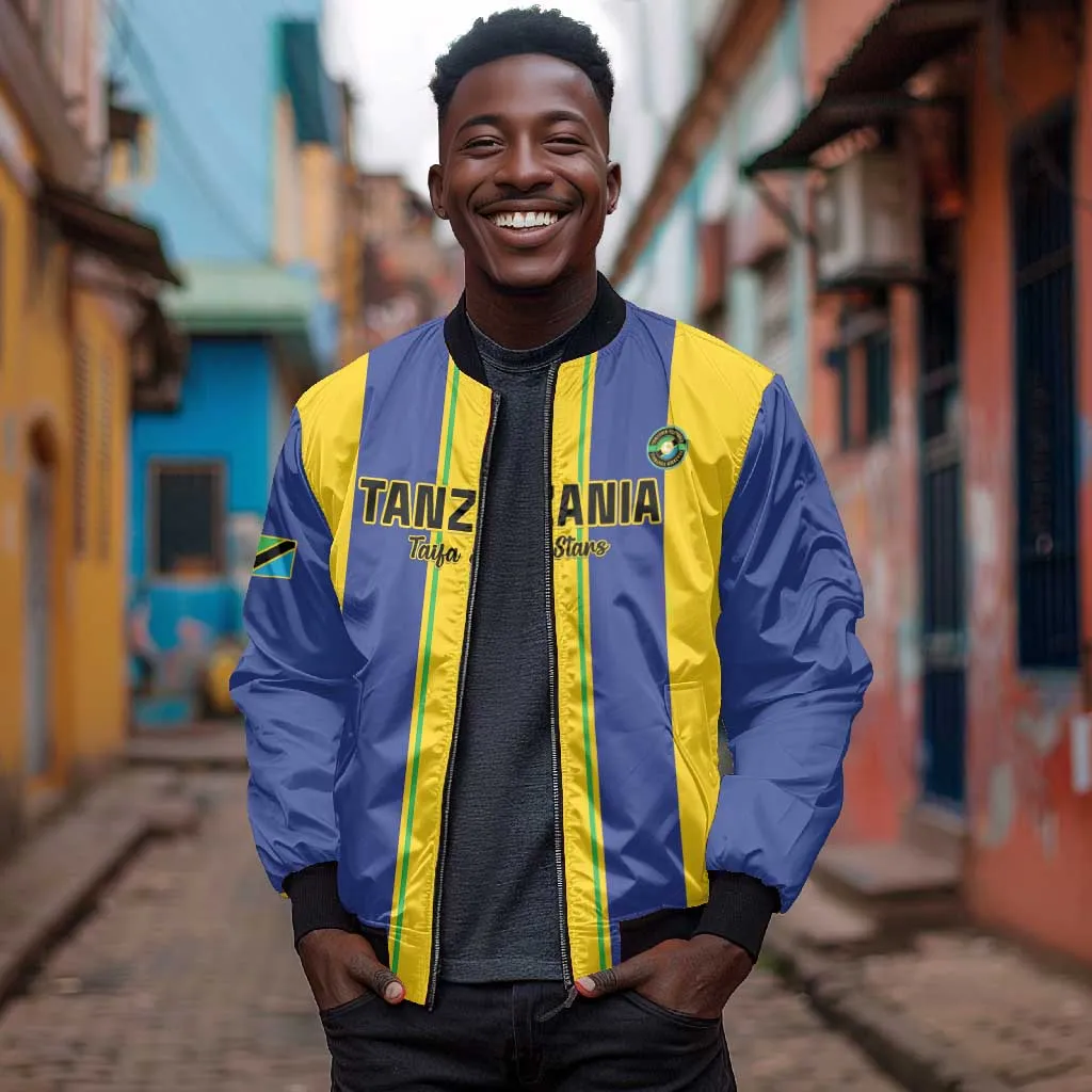 Custom Afro Tanzania Football Bomber Jacket We Are Champions LT15