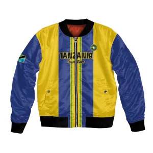 Custom Afro Tanzania Football Bomber Jacket We Are Champions LT15