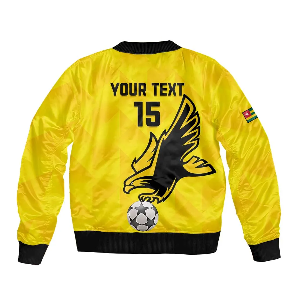 Custom Togo Football Sleeve Zip Bomber Jacket Go Champions LT15