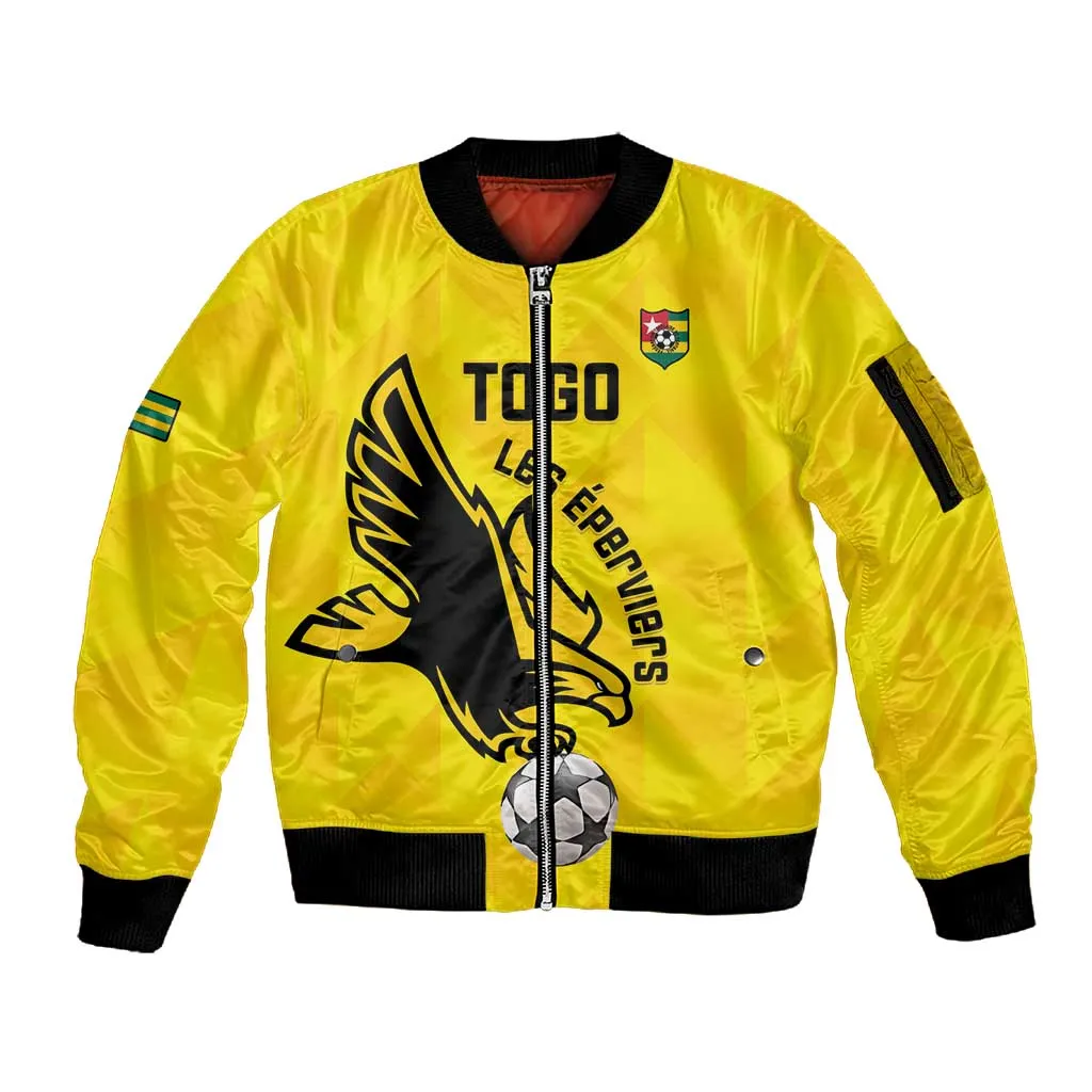 Custom Togo Football Sleeve Zip Bomber Jacket Go Champions LT15