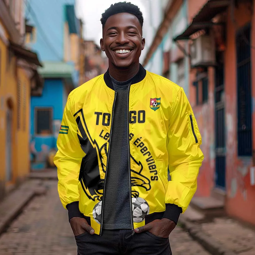 Custom Togo Football Sleeve Zip Bomber Jacket Go Champions LT15