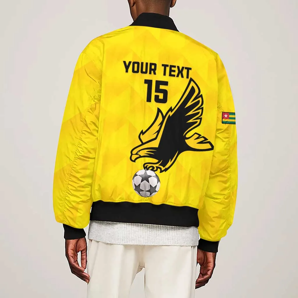 Custom Togo Football Sleeve Zip Bomber Jacket Go Champions LT15