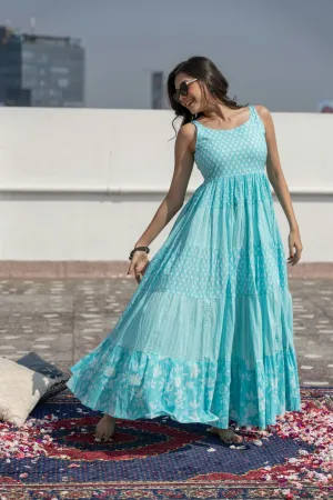 Dahlia Dress - Sky Blue