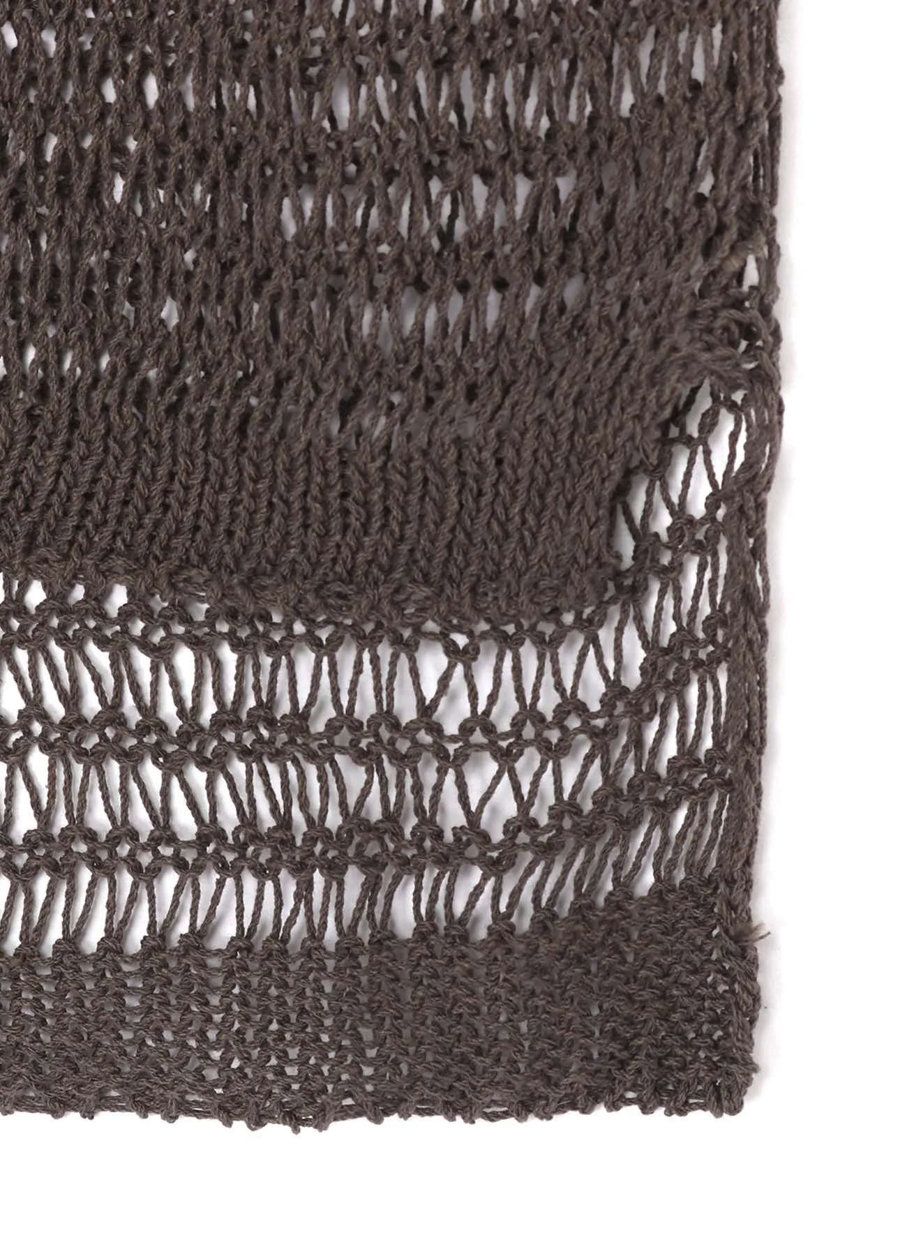 DAMAGE PROCESSED ASYMMETRIC LONG SLEEVE KNIT