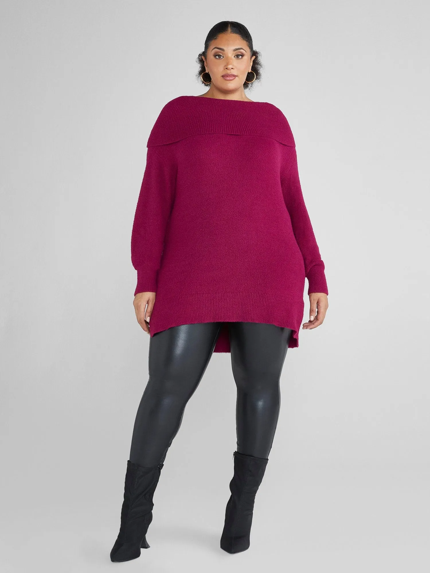 Dani Cowlneck Tunic Sweater