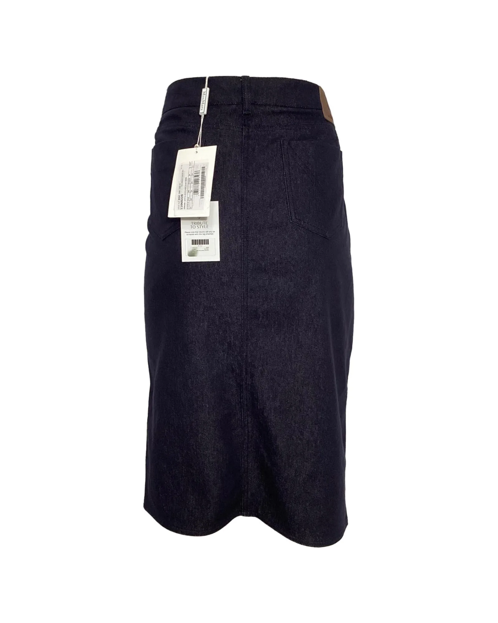 Denim Skirt Slim Fit Knee Length