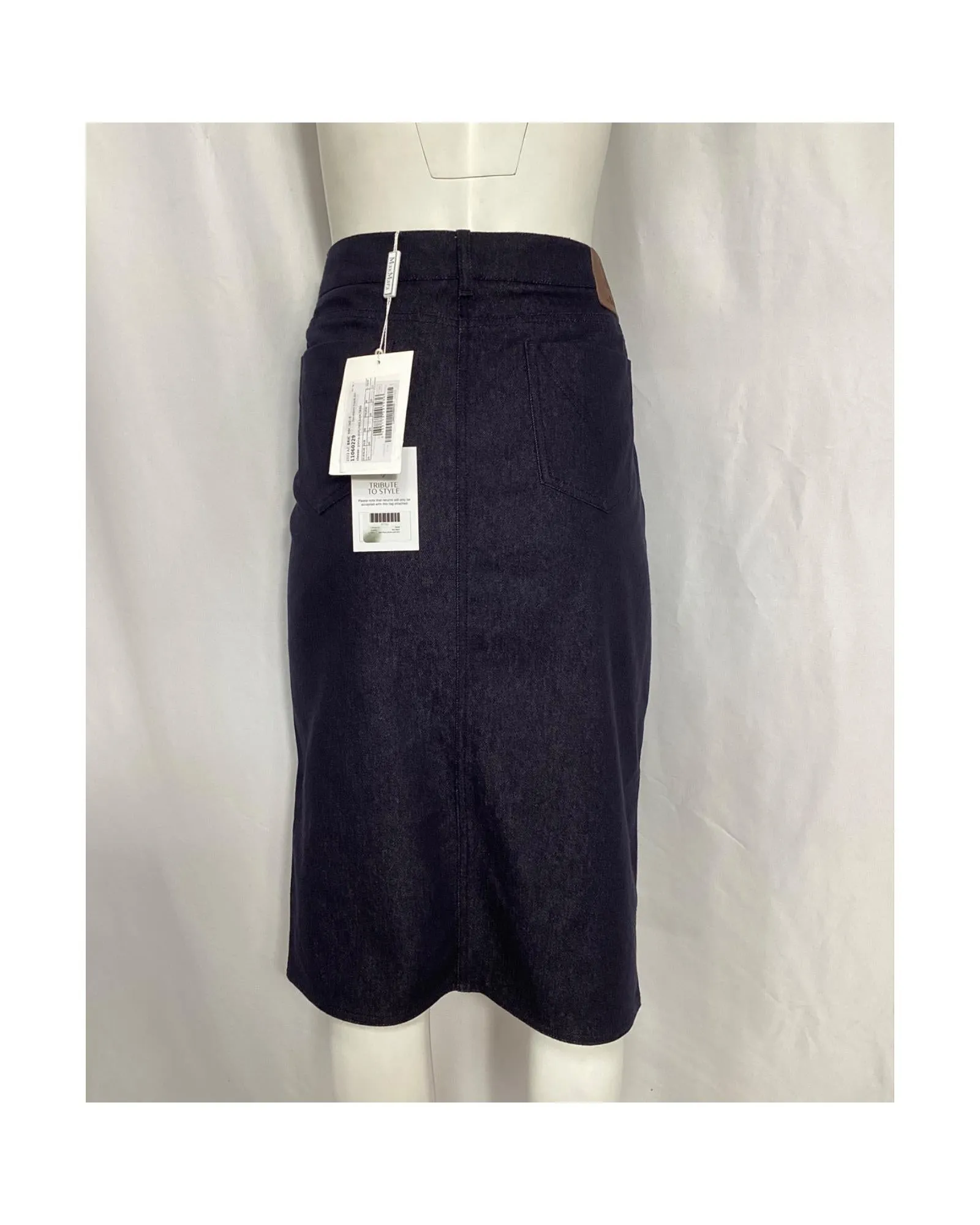 Denim Skirt Slim Fit Knee Length