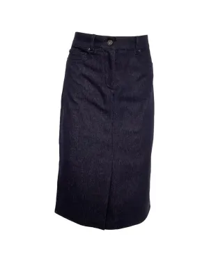 Denim Skirt Slim Fit Knee Length
