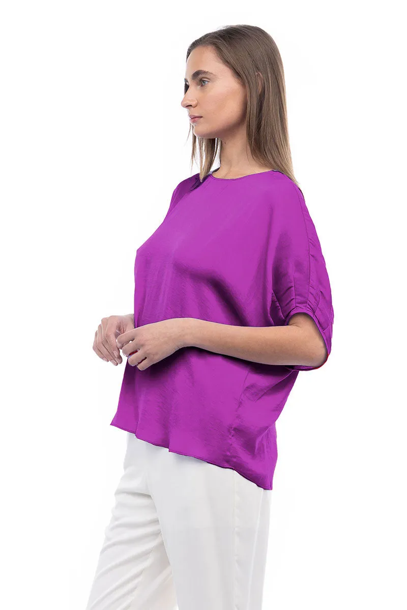 Dolman Short Sleeve Blouse