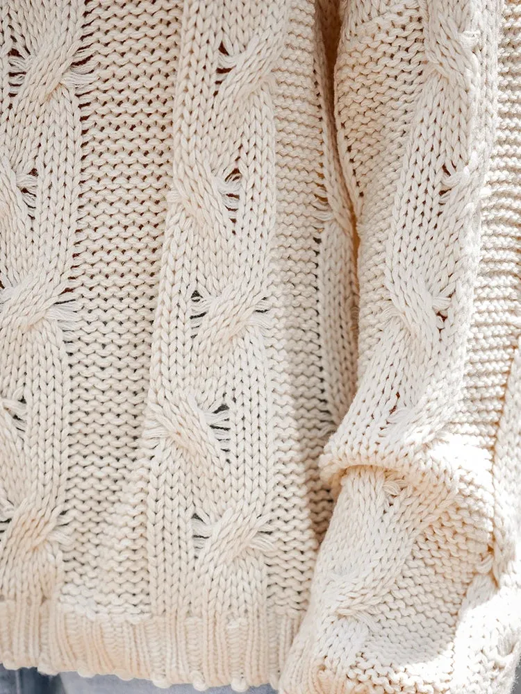 Drop Sleeve Boat Neck Sweater