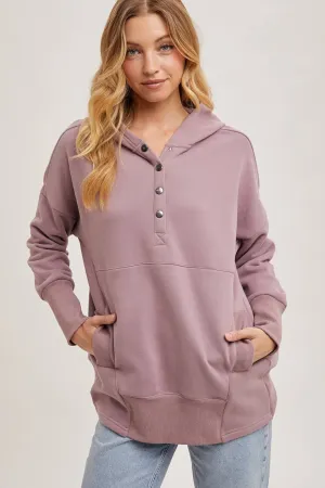 Elaine- French Terry Dolman Sleeve Hoodie