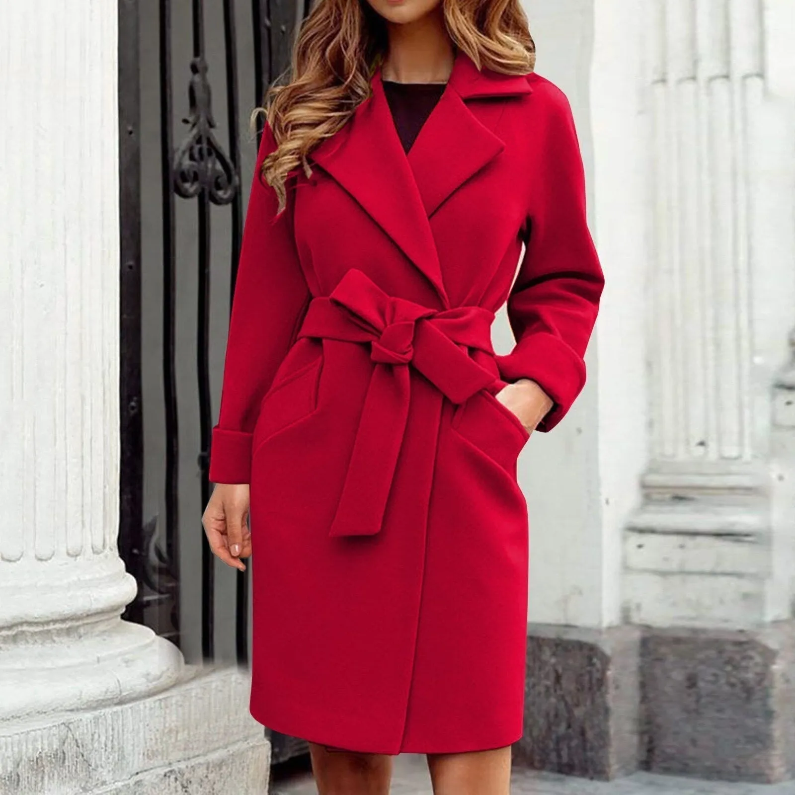 Elegant coat for women - Lightweight and breathable material