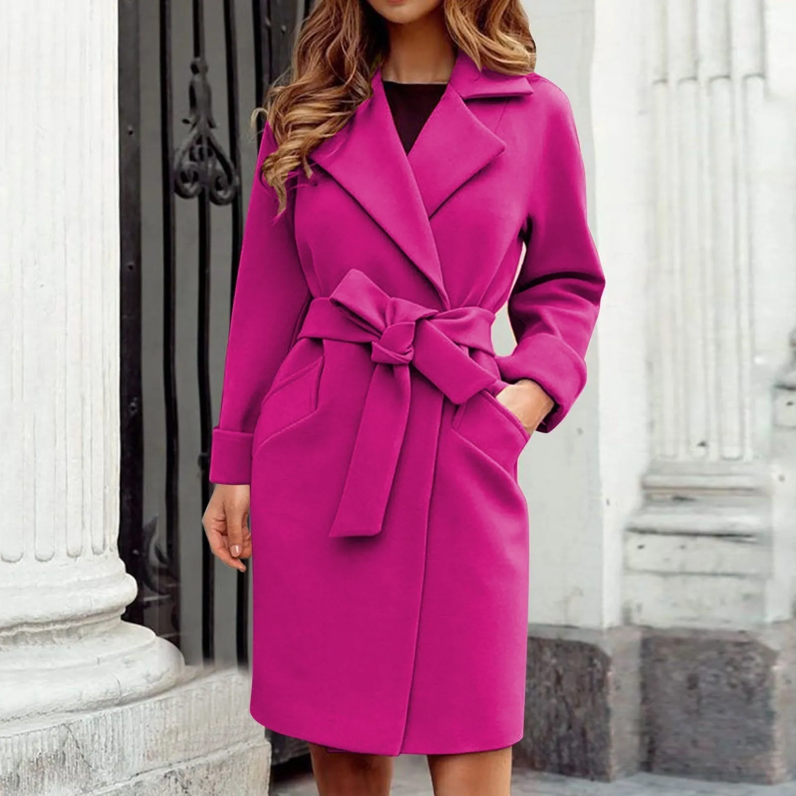 Elegant coat for women - Lightweight and breathable material