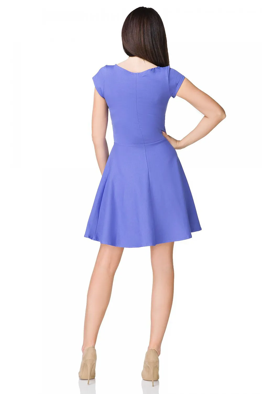Elegant Flared Knit Dress