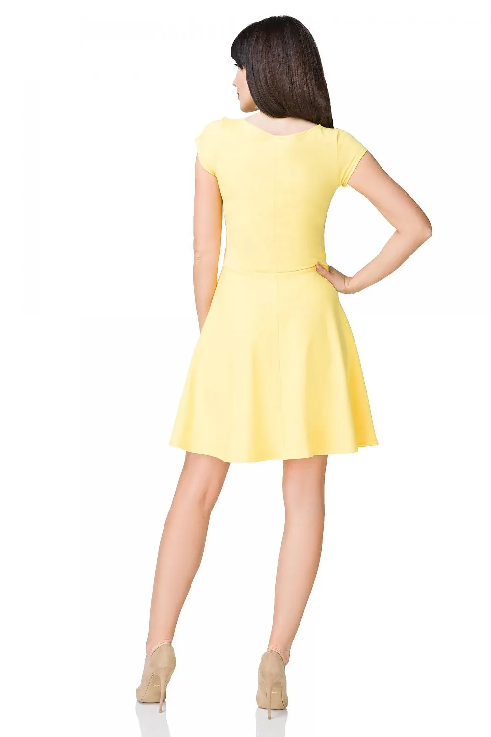 Elegant Flared Knit Dress
