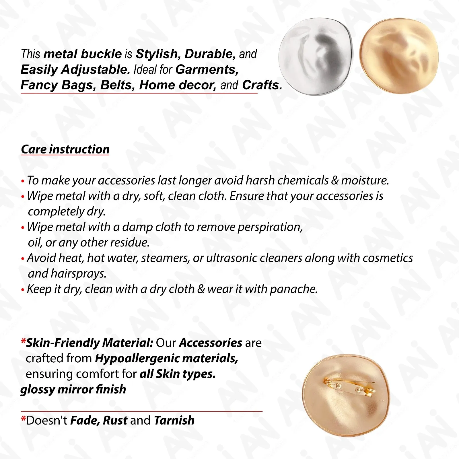 Elegant Shape Brooch for Sarees, Suits, Kurtis & Dresses