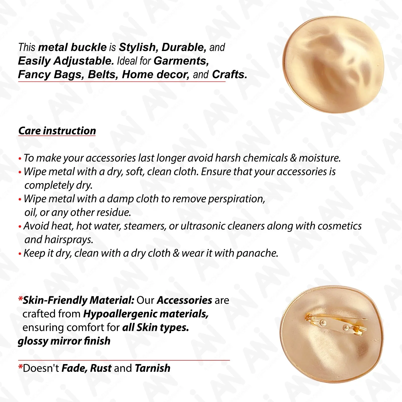 Elegant Shape Brooch for Sarees, Suits, Kurtis & Dresses