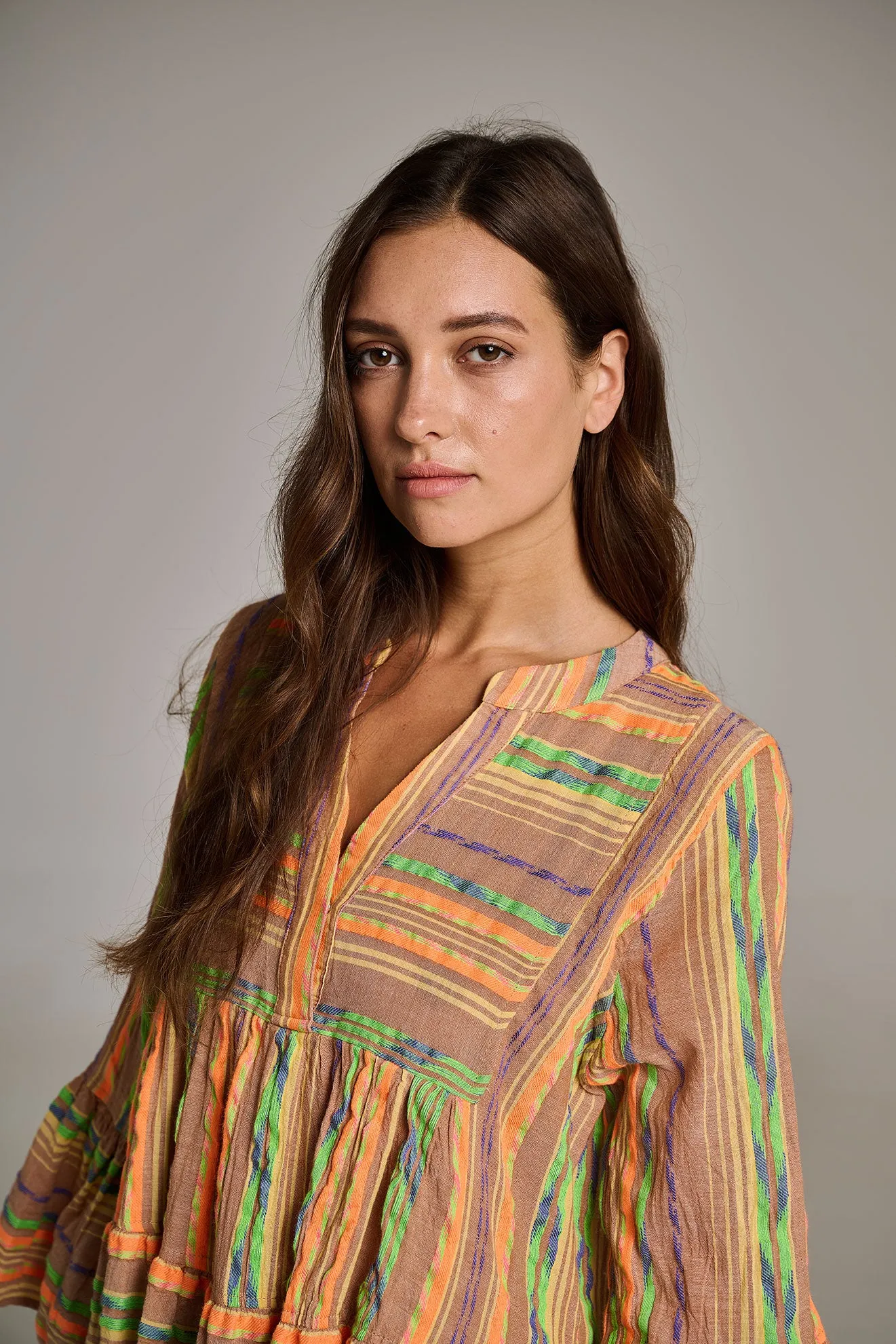 ELLA SHORT - BEIGE/ORANGE