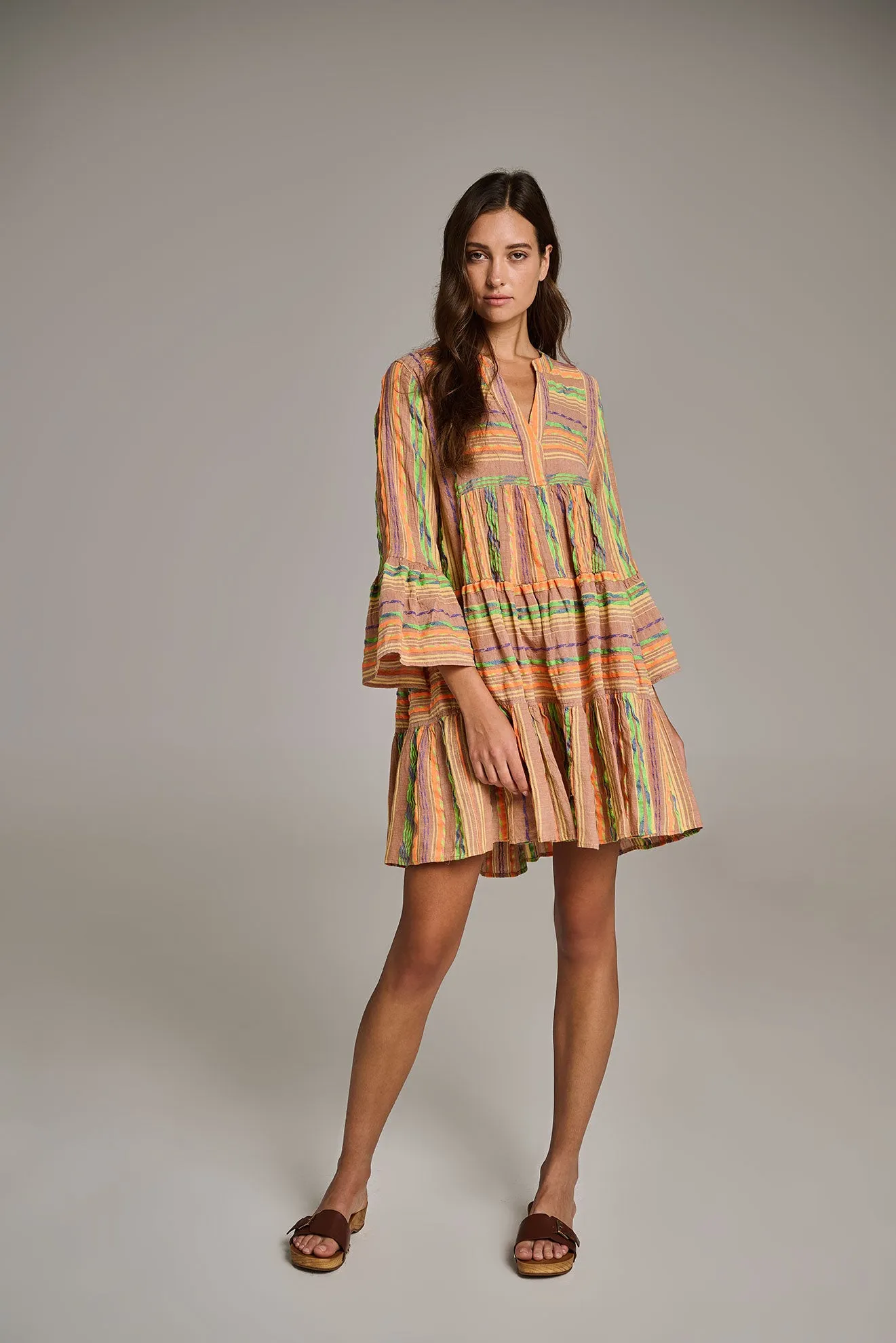 ELLA SHORT - BEIGE/ORANGE
