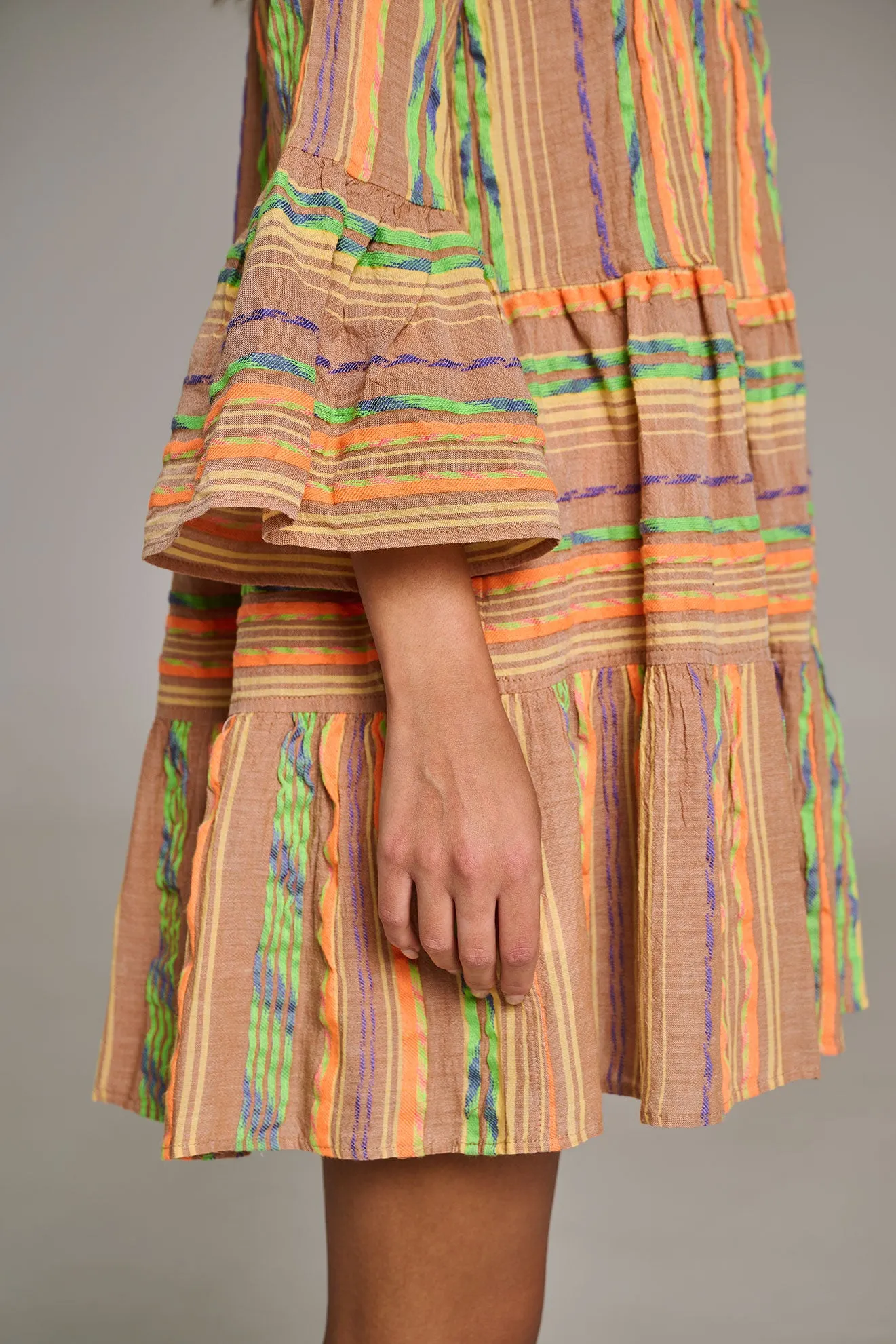 ELLA SHORT - BEIGE/ORANGE