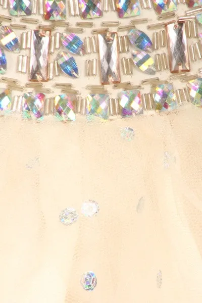 Eureka 3005 Strapless Studded Bodice Long Quinceanera Gown