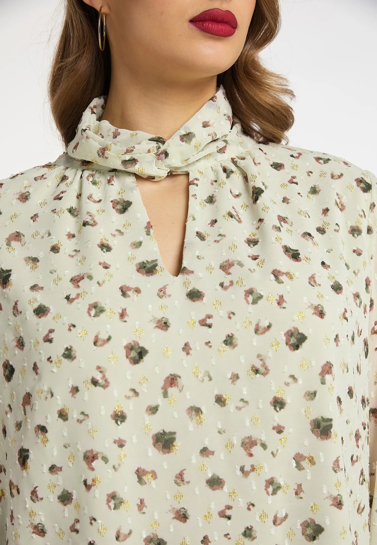 faina Women's Long Sleeve Blouse Top
