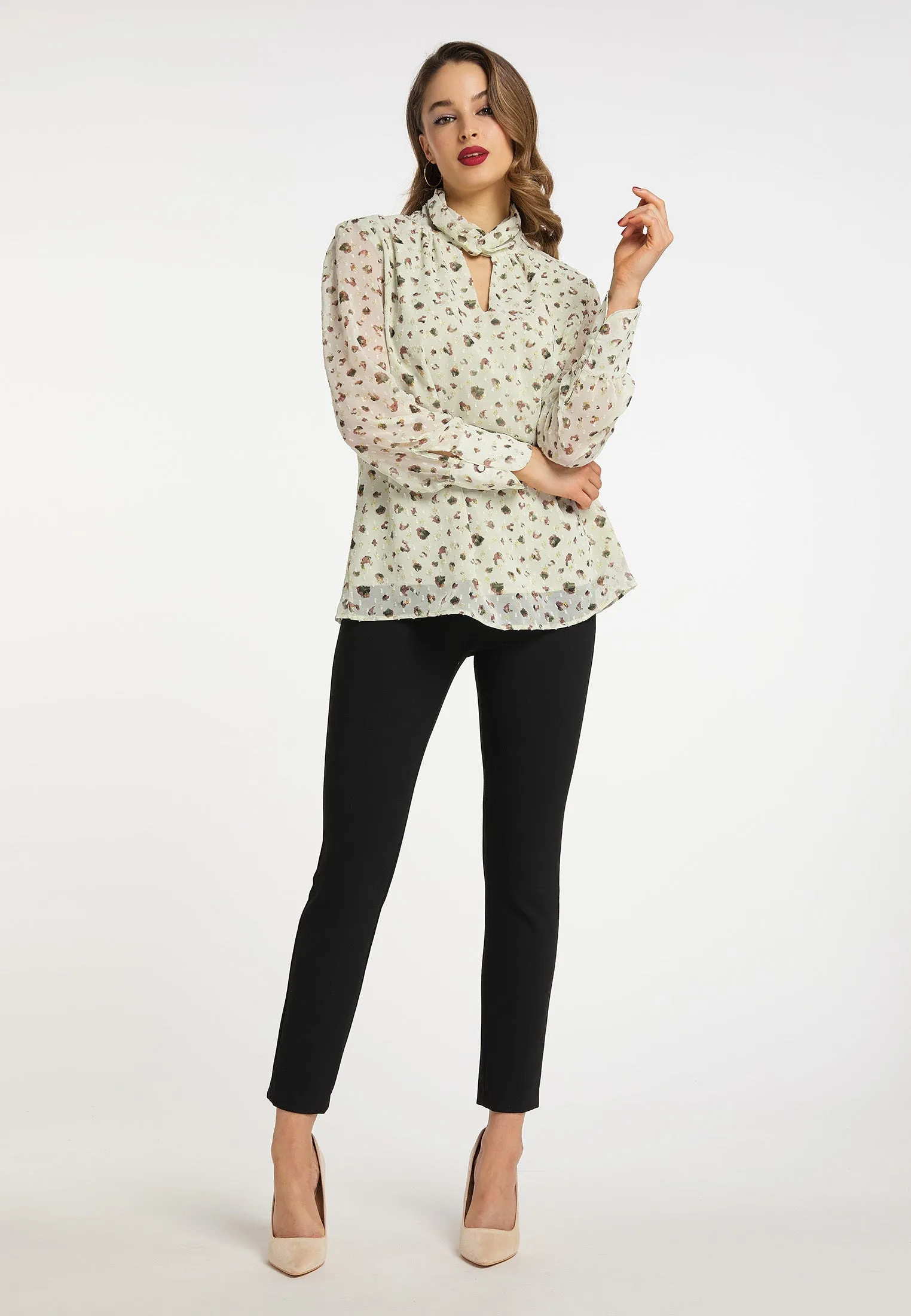 faina Women's Long Sleeve Blouse Top