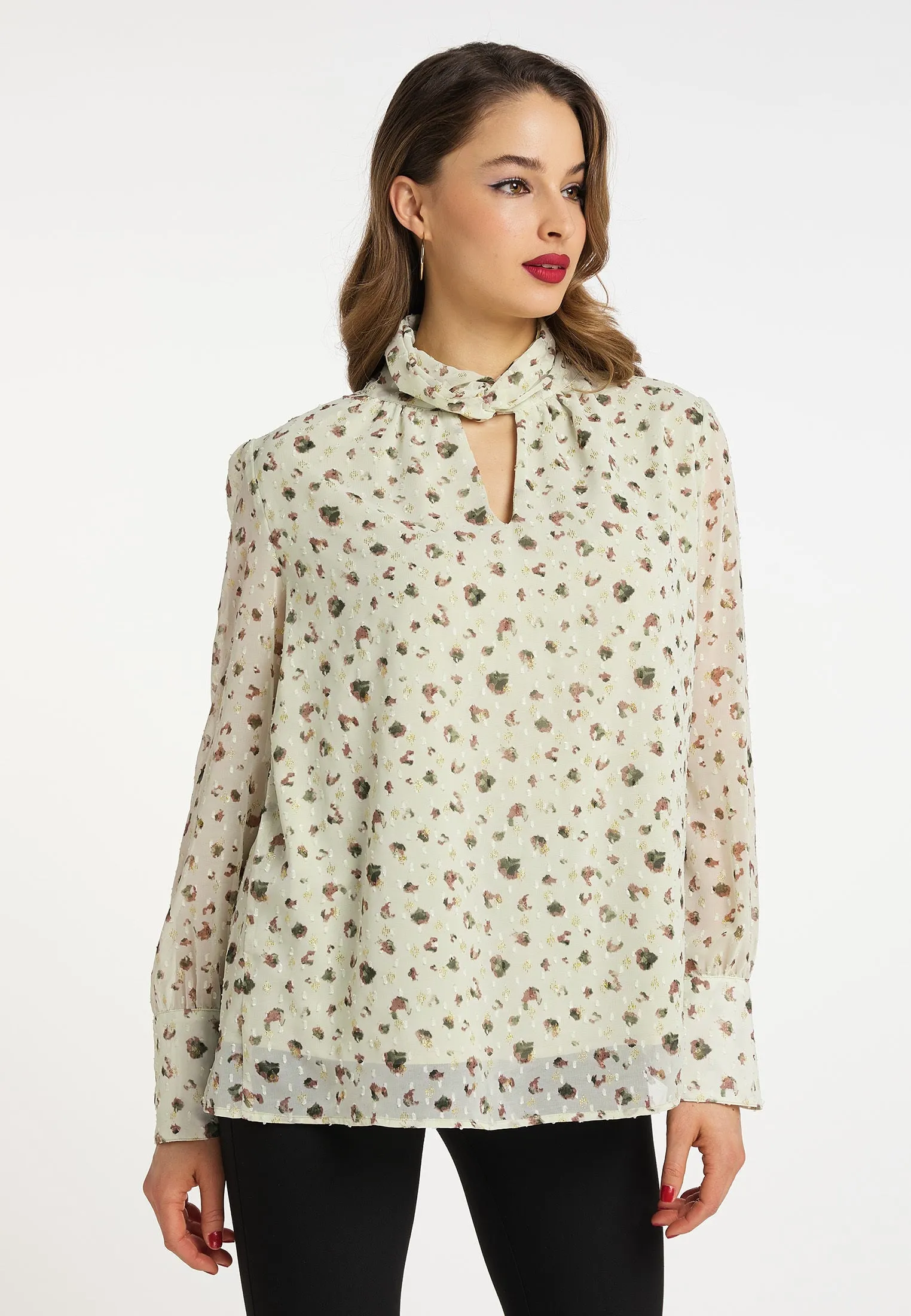 faina Women's Long Sleeve Blouse Top