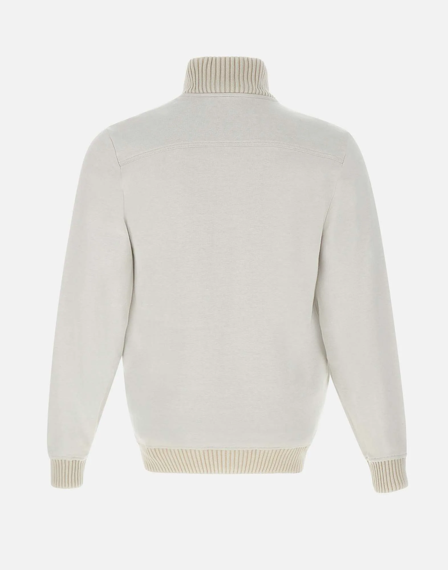 Fay Double Cotton Bomber Jacket In Sand
